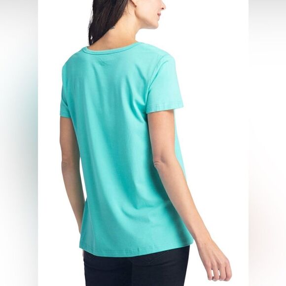 Fishers Finery Women's Ecofabric Short Sleeve Scoop Neck Tee; Relaxed Fit - Picture 2 of 5